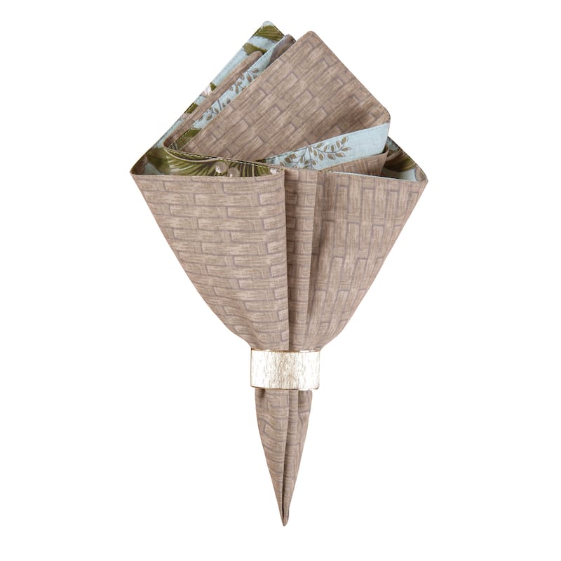 Barbados Sea Cotton Reversible Napkin Set of 6 - Set of 6