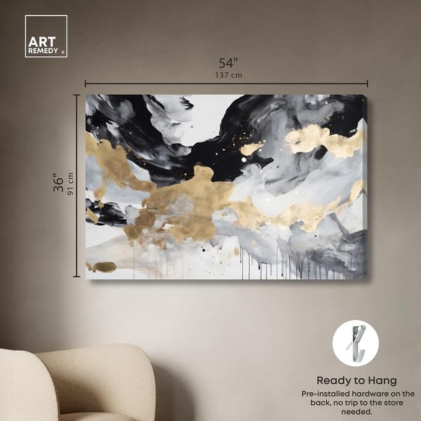 dimension image slide 4 of 6, Galactic View Canvas by Art Remedy, Gallery Wrapped