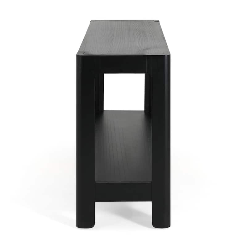 Modern Farmhouse Console Table with Open Shelf