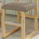 preview thumbnail 18 of 35, Corvus Caen Teddy Fabric Bar Stools with Wood Legs (Set of 2)