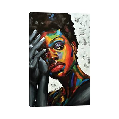 iCanvas "Free But Hungry II" by Damola Ayegbayo Canvas Print