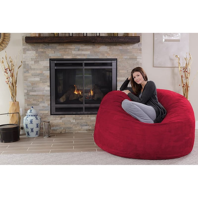Bean Bag Chair 5-foot Memory Foam Removable Cover Bean Bags