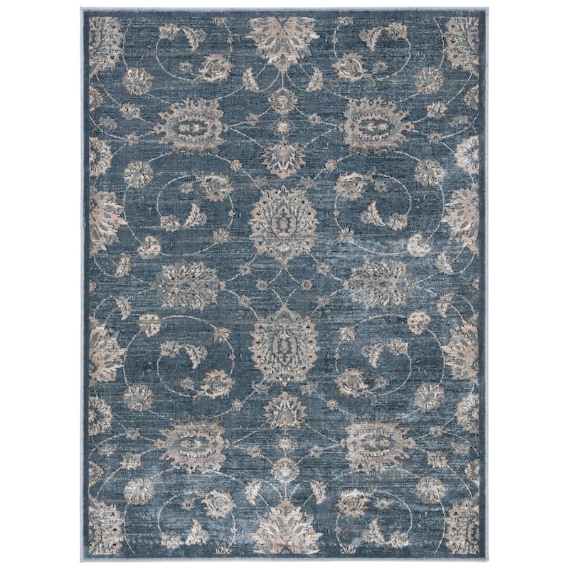 SAFAVIEH Vintage Norma Oriental Viscose Rug - 3'3" x 4'7" - Blue/Beige