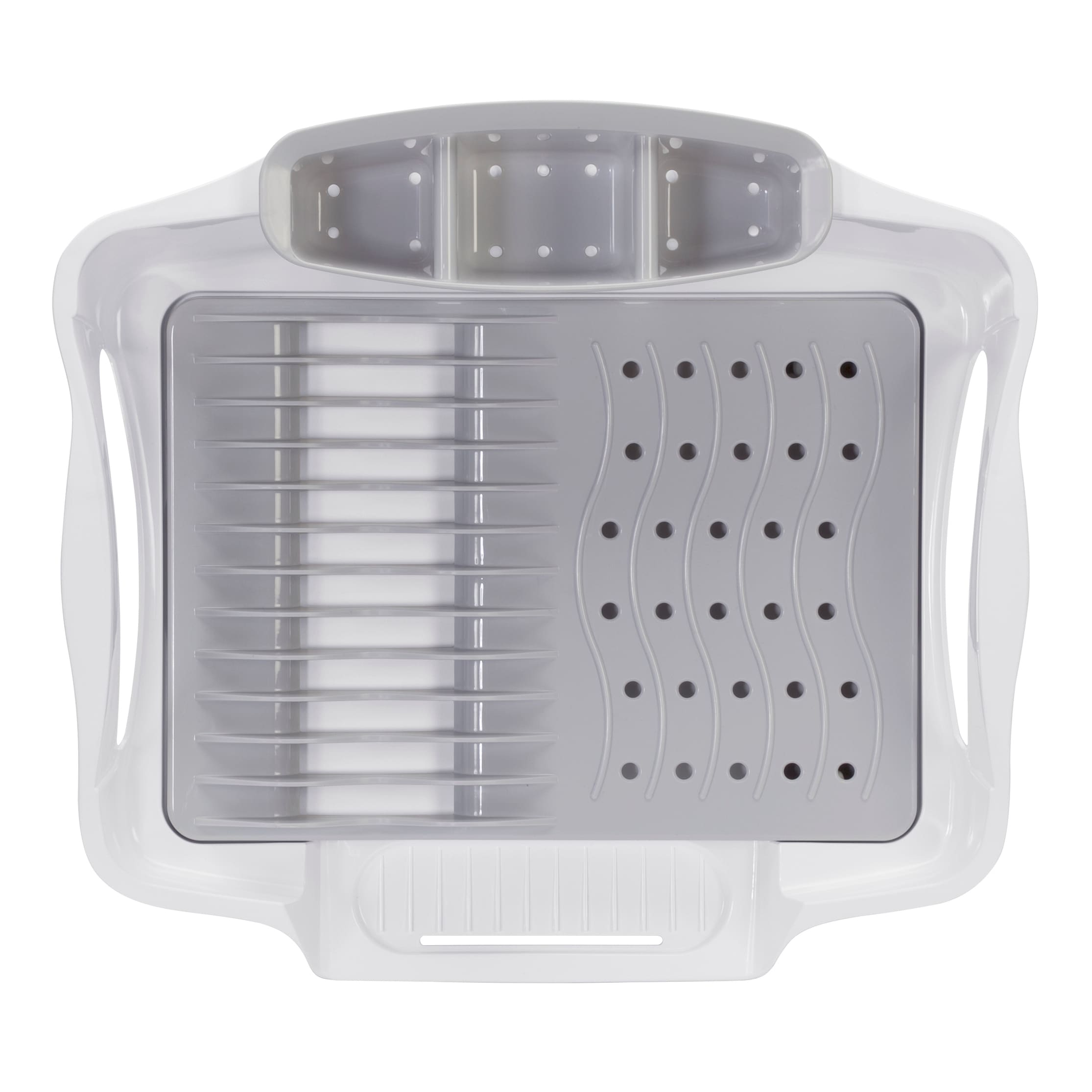 CreativeWare Grey White Ultimate Dish Rack