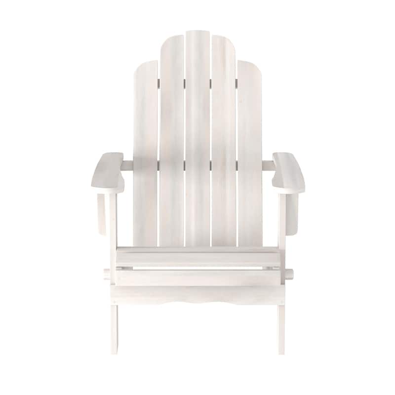 Middlebrook Surfside Acacia Wood Folding Adirondack Chair