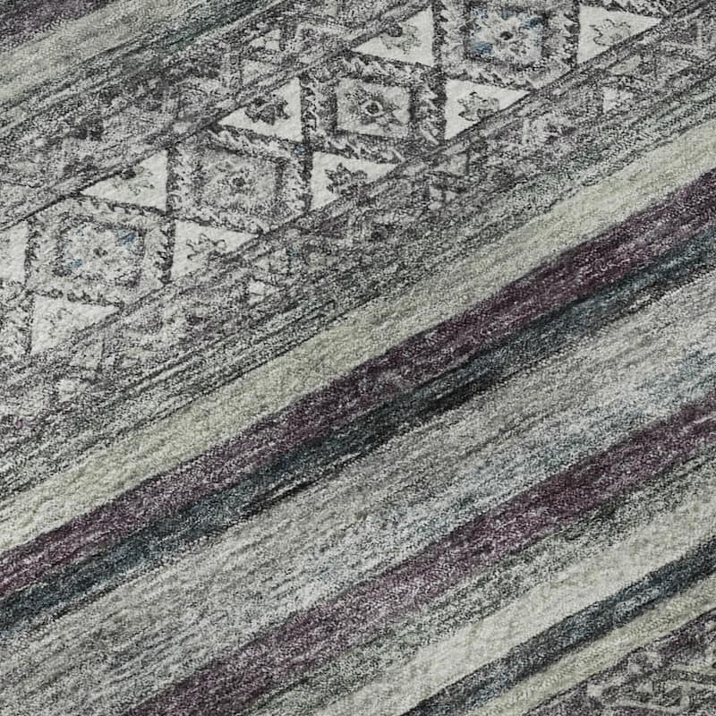 Premium Washable Super Soft Boho Stripes Mayfield Rug