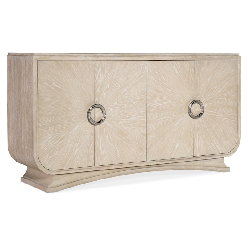 Hooker Furniture 6500-75900 Nouveau Chic 72" Wide Oak Sideboard with - Sandstone