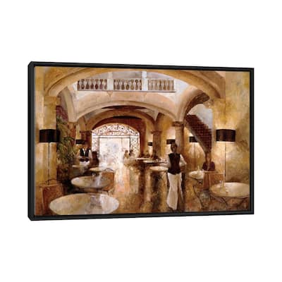iCanvas "Patio Cappuccino" by Noemi Martin Framed