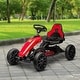 preview thumbnail 5 of 5, Red Kids Pedal Go Kart, Adjustable with Shock-Absorbing Wheels