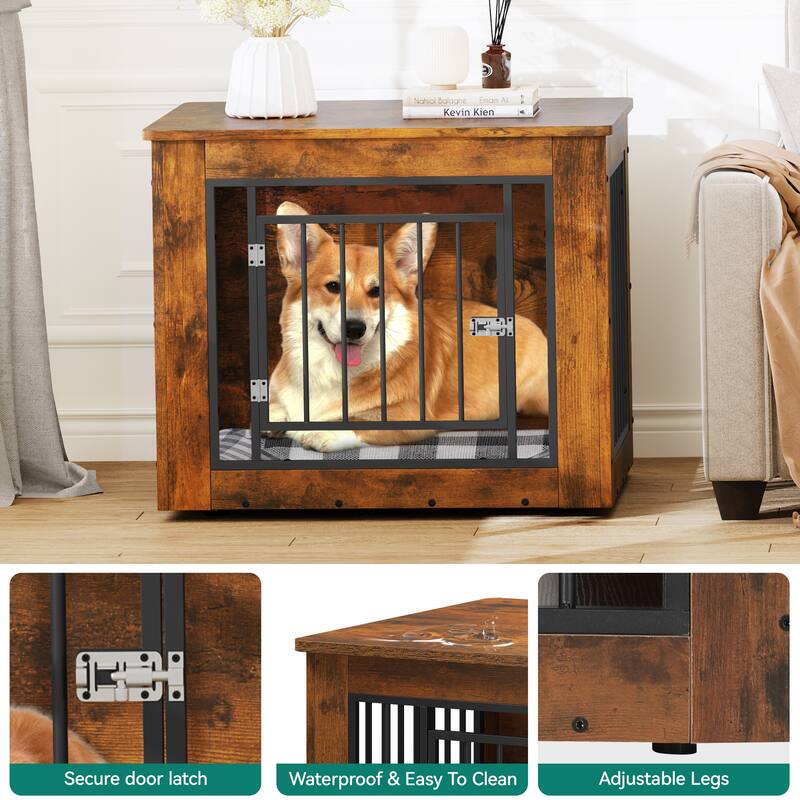 Moasis Dog Crate Furniture, End Table