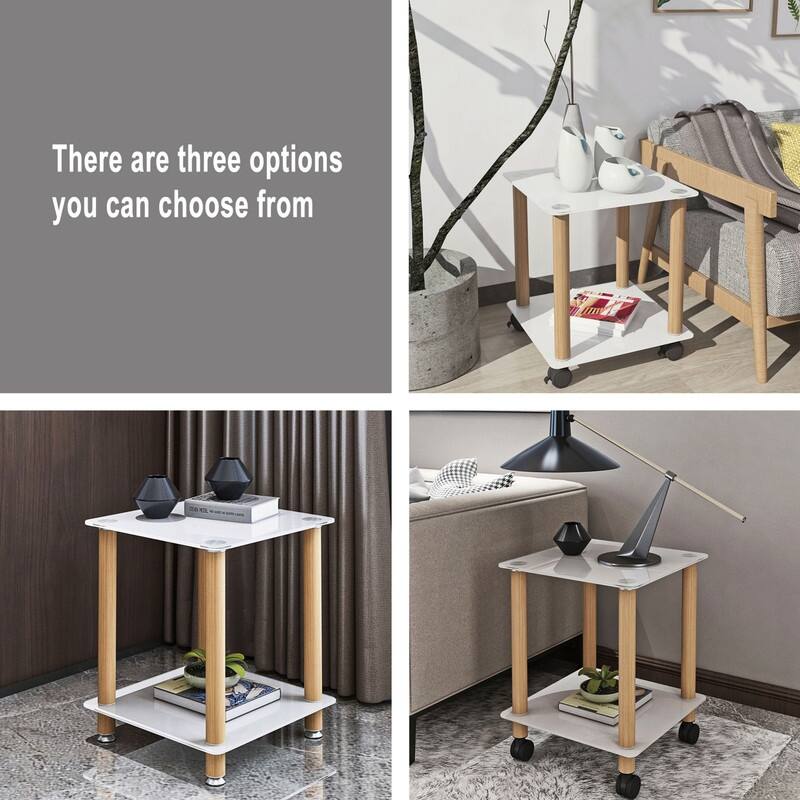 1-Piece or 2-Piece 2-Tier Space End Table