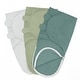 preview thumbnail 12 of 23, Easy Swaddle Blanket with Zipper Closure by Comfy Cubs Large (3-6 Months) - Stone, Sage, Azul