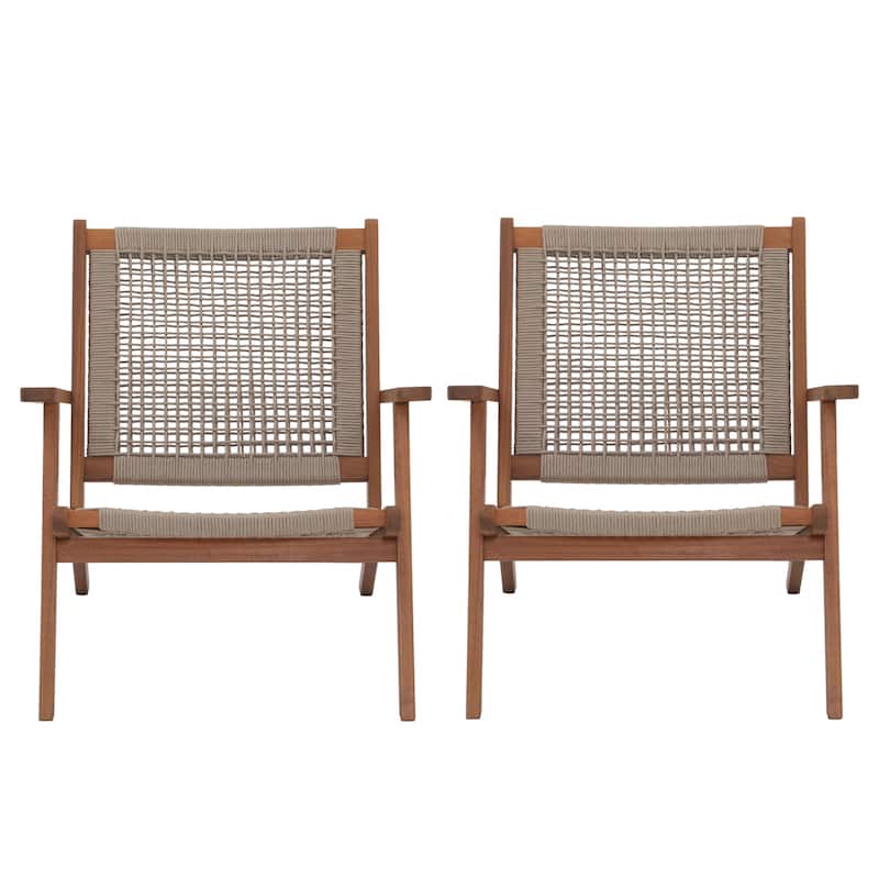 Outdoor 2 pieces Acacia Wood Chair