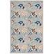 preview thumbnail 50 of 54, SAFAVIEH Hand-Tufted Blossom Kierston Modern & Contemporary Wool Rug 4' x 6' - Grey/Blue - Rectangle