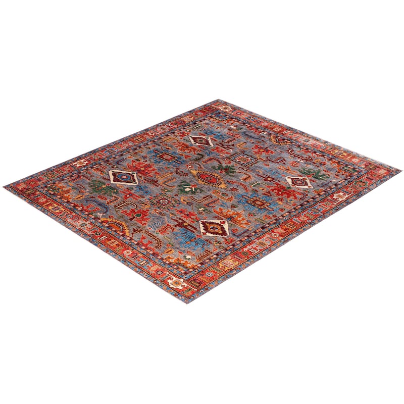 Serapi One-of-a-Kind Hand-Knotted Area Rug - Gray - 8' 2" x 9' 9"