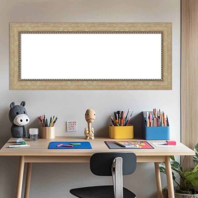 Amanti Art Astor Black Framed Dry Erase Magnetic Board