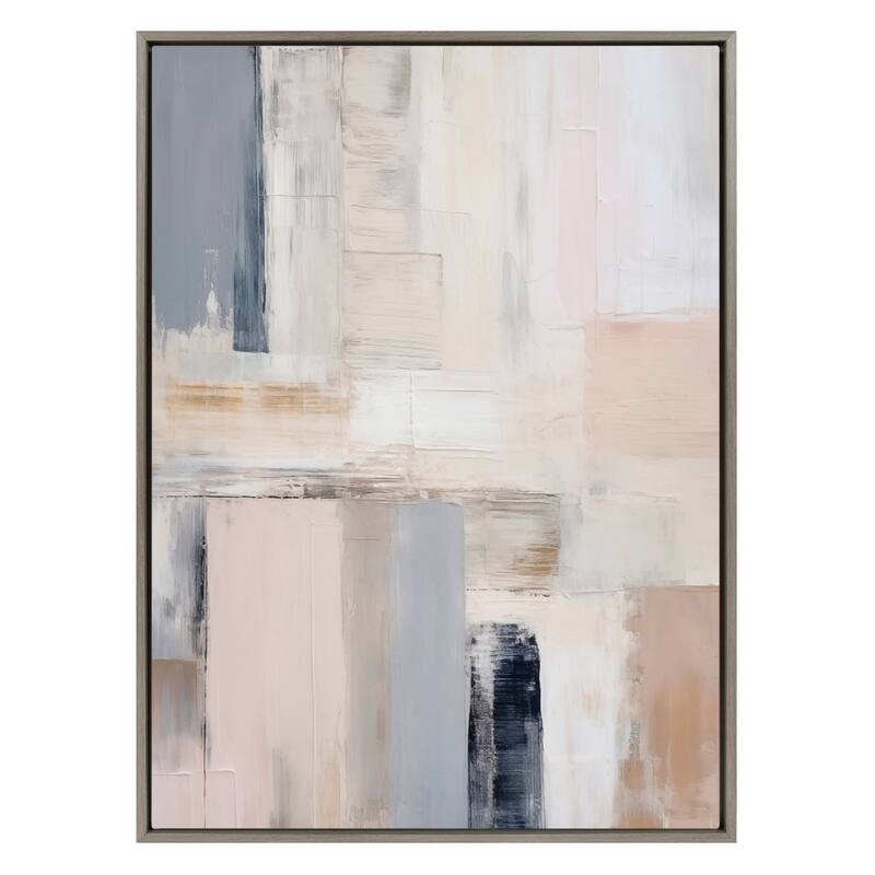 Kate and Laurel Sylvie Rustic Melody Framed Canvas by Amy Lighthall
