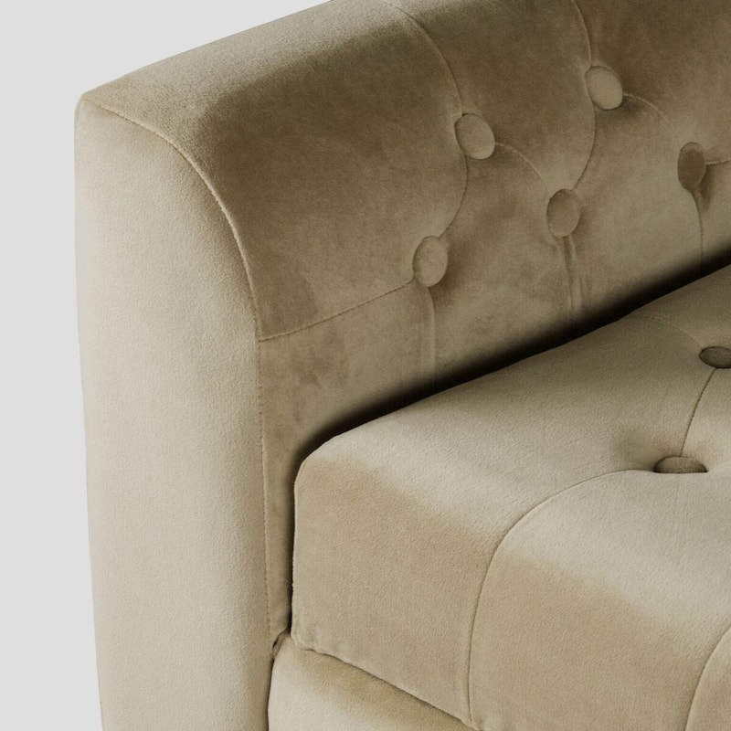 Copper Grove ArumVelvet Tufted Storage Bench / Settee