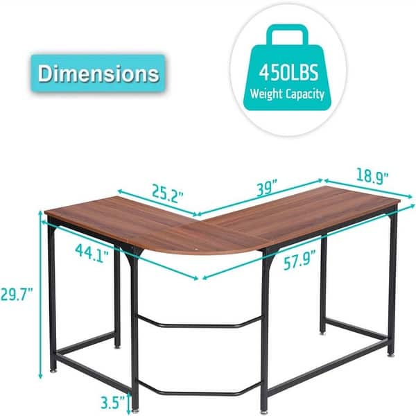 Reversible L Shaped Desk - Bed Bath & Beyond - 39897641