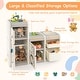 preview thumbnail 5 of 7, Gymax Kids Toy Storage Organizer Multipurpose Bookshelf w/ Magnetic