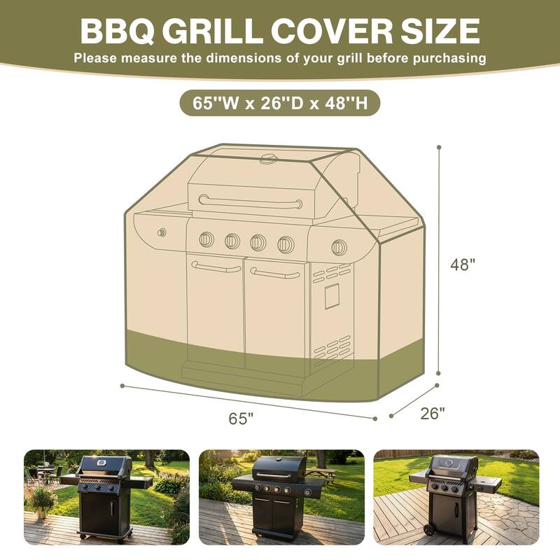 Aoodor Heavy Duty BBQ 3-5 Burners Gas Grill Cover