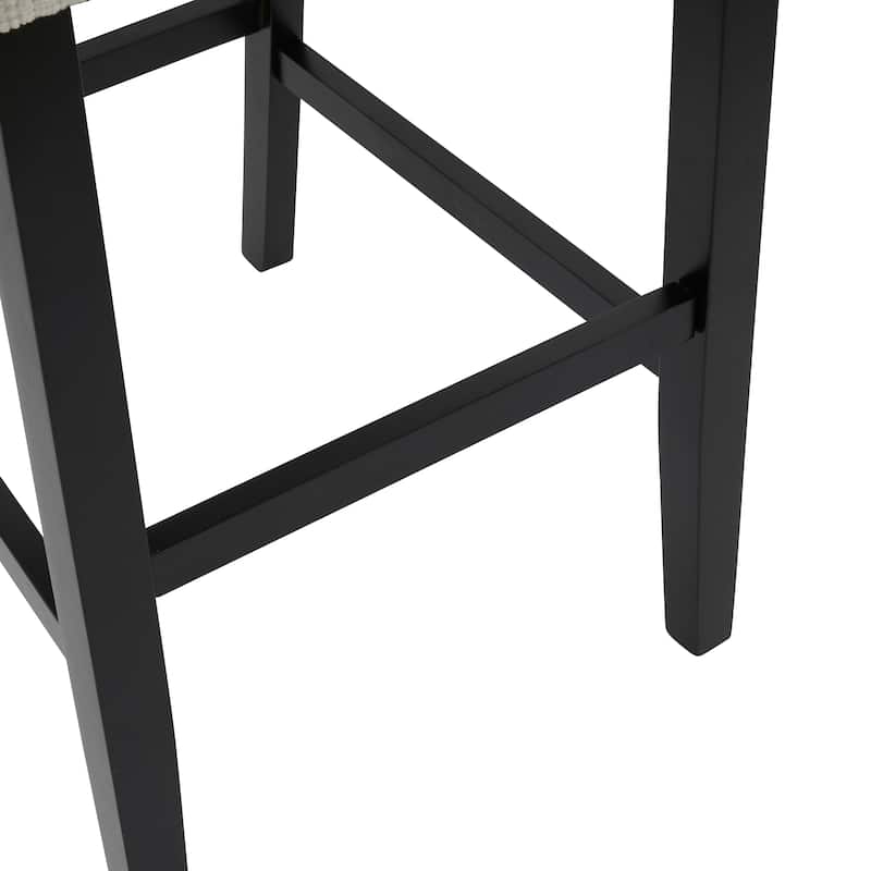 Upholstered Counter Stool Side Dining Chair Set of 2