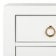 preview thumbnail 6 of 11, SAFAVIEH Dion 3 Drawer Chest - White / Gold