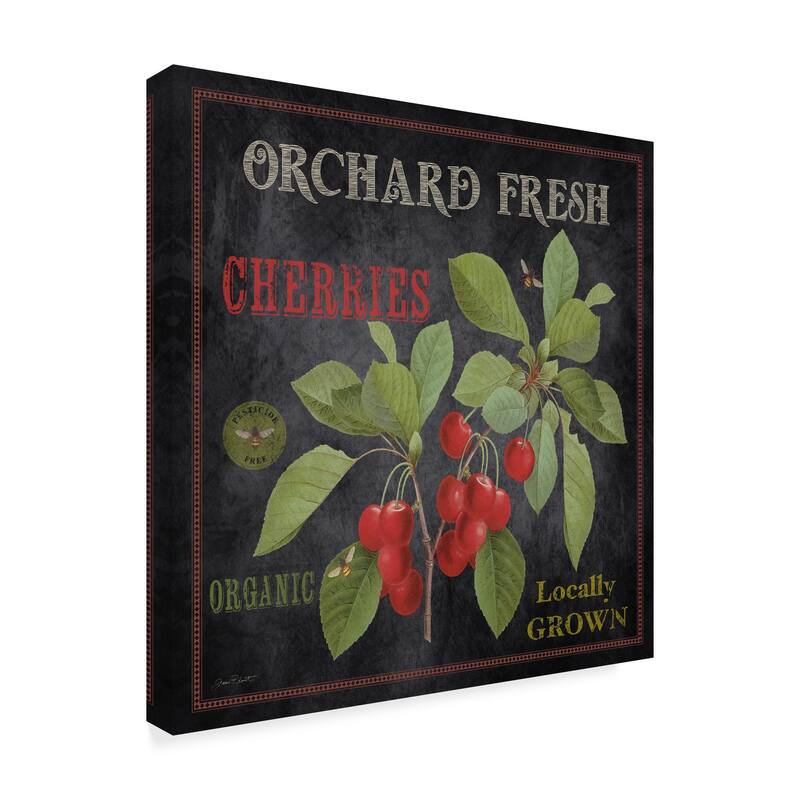 Jean Plout 'Orchard Fresh Cherries' Canvas Art
