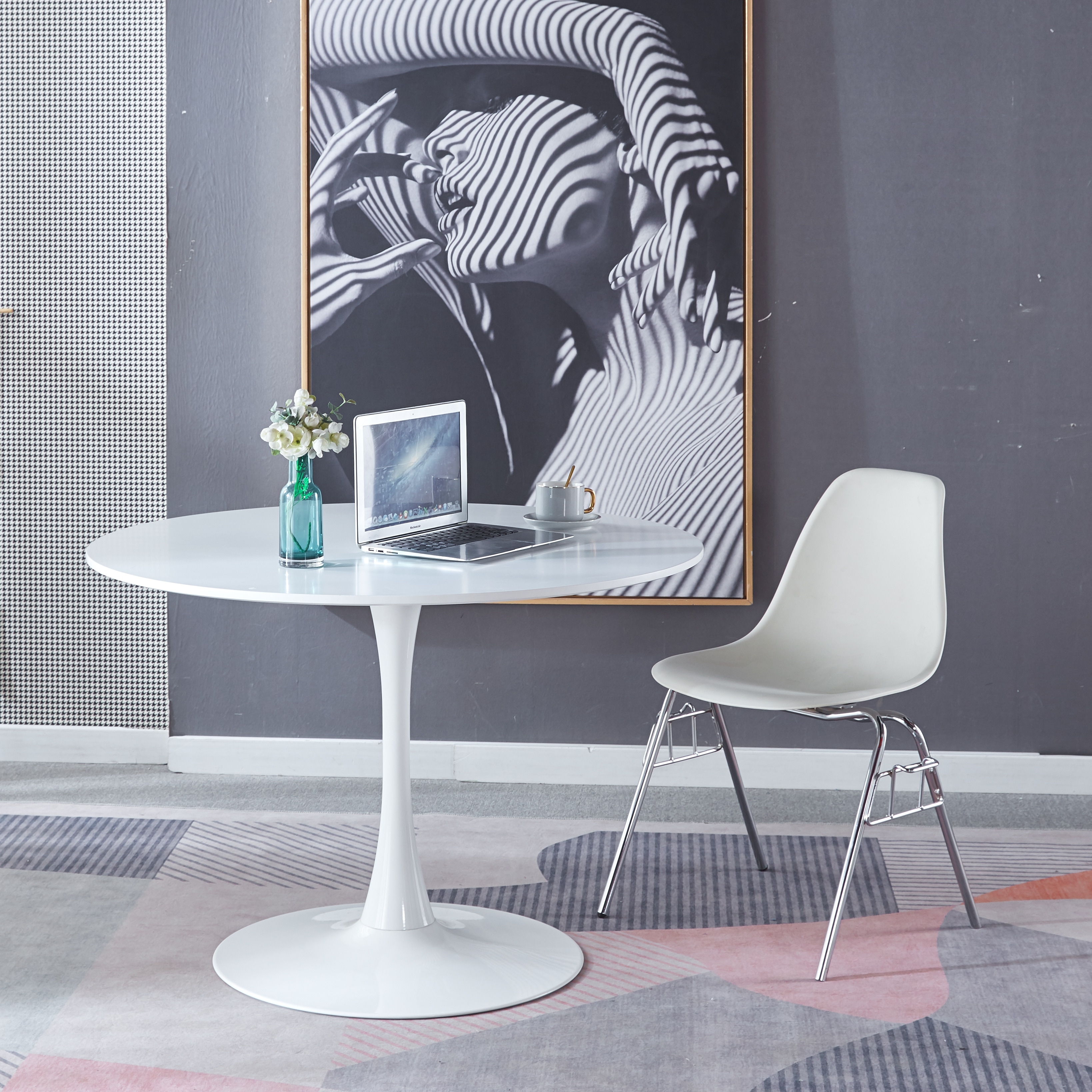 White tulip table top 40
