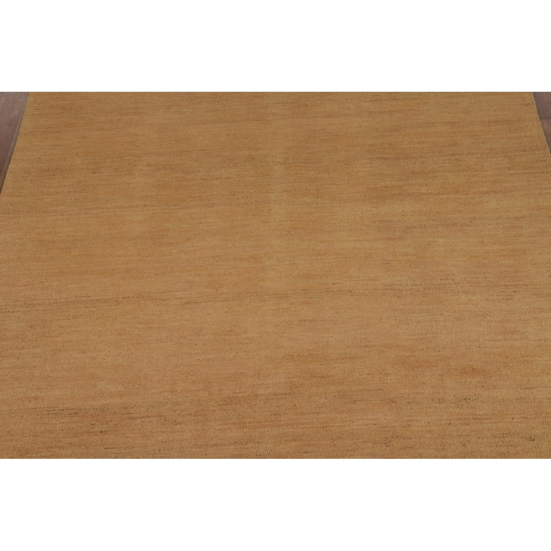 Contemporary Gabbeh Oriental Area Rug Tribal Hand-Knotted Wool Carpet - 5'6" x 7'10"