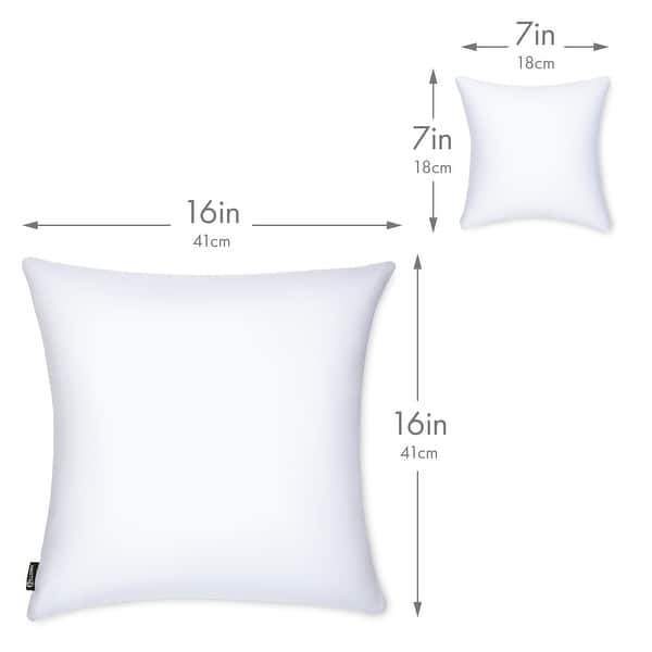 GOTS Organic Cotton Decorative Pillow Inserts - 17, 20, 24 inches
