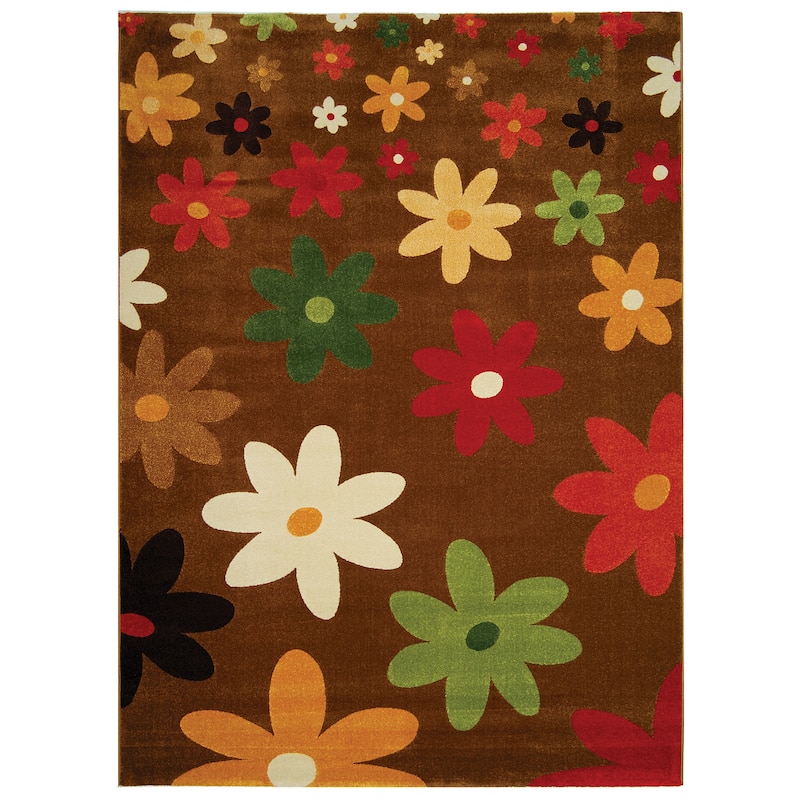 SAFAVIEH Porcello Ala Modern Rug - 8' x 11' 2" - Brown - Runner/Rectangle