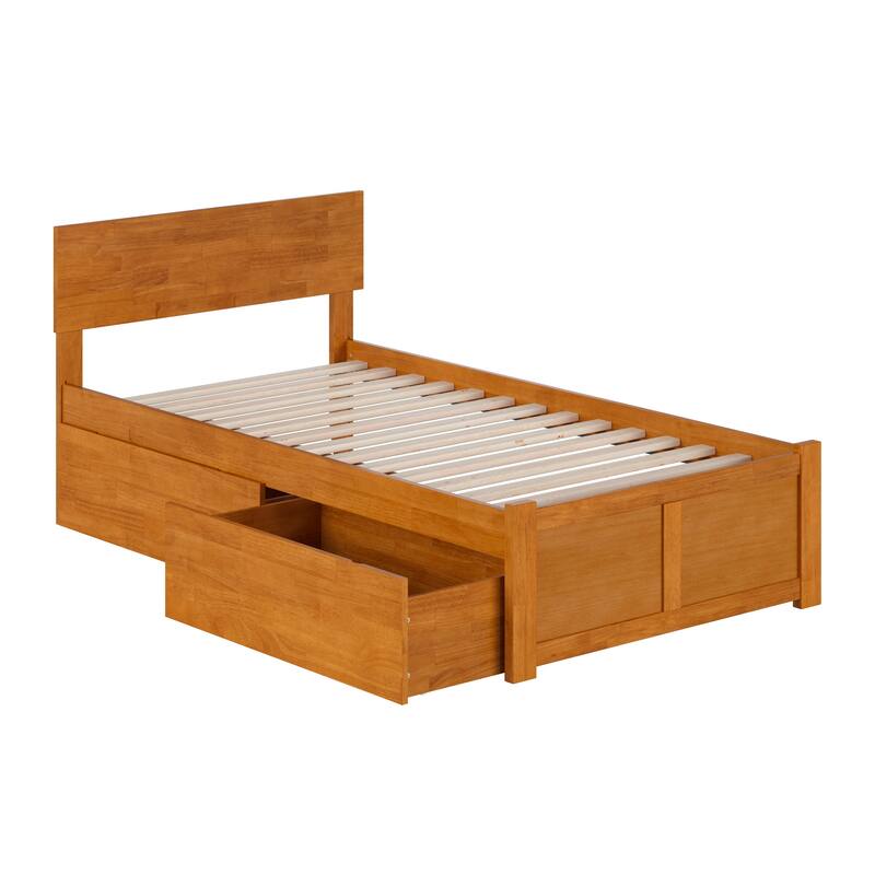 Orlando Platform Bed with Footboard and Storage Drawers