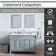preview thumbnail 2 of 10, Hanover Callimont 47-In. Bathroom Vanity Set includes Sink, Countertop, plus Cabinet, 4 Doors, 3 Drawers & 2 Mirrors, Blue