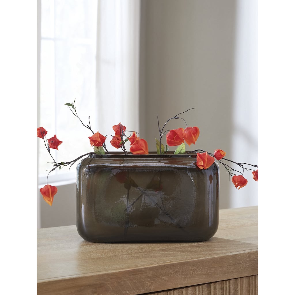 Signature Design by Ashley Sumner Gray/Gold Finish Vase