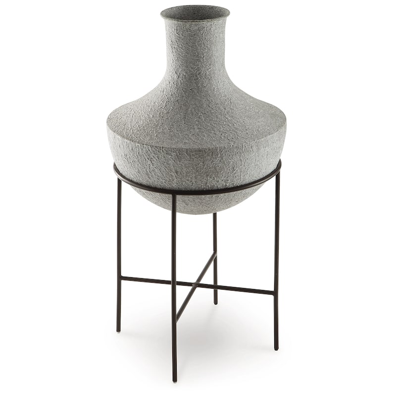 Signature Design by Ashley Estonbank Distressed Gray Vase