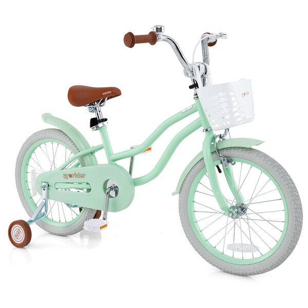 Costway 18'' Kids Bike Toddler Bicycle with Training Wheel