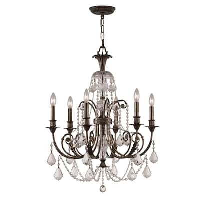 Crystorama Lighting Group Regis 6 Light 26" Wide Chandelier with Clear