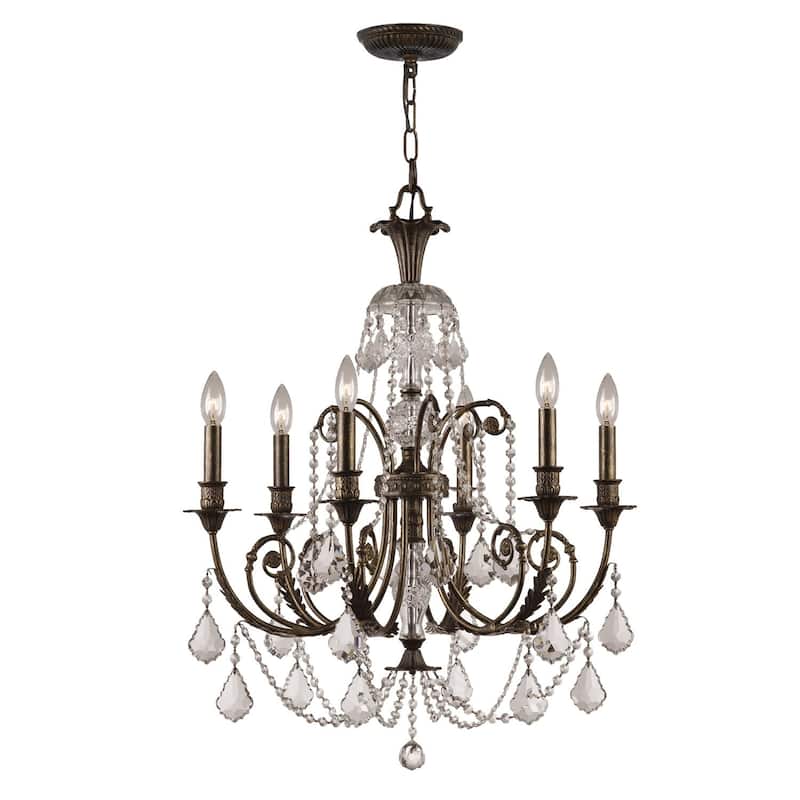 Crystorama Lighting Group Regis 6 Light 26" Wide Wrought Iron