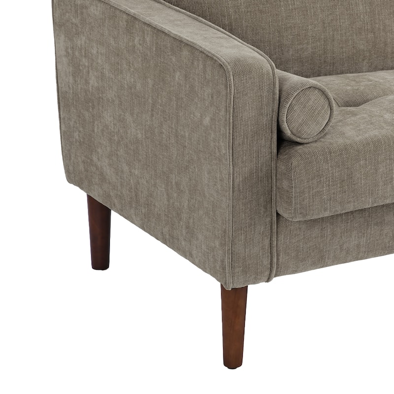 62.5'' W Corduroy Couch Upholstered Square Arm Sofa