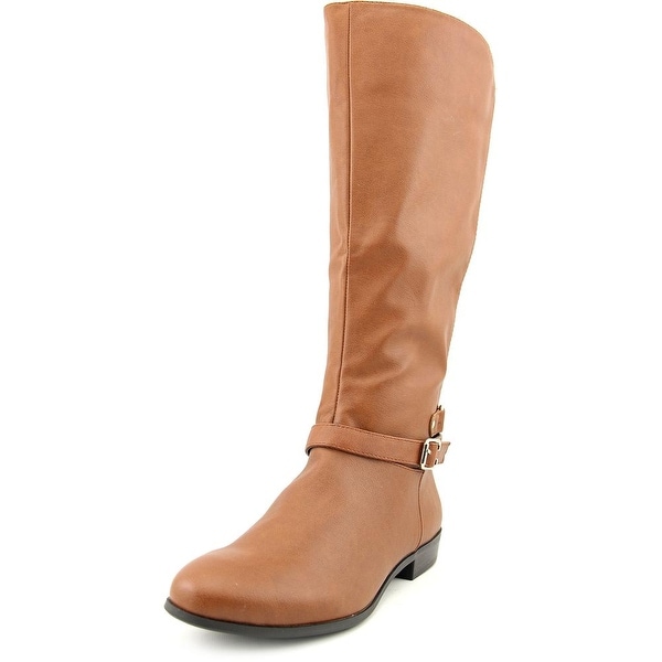 Style & Co Faee Wide Calf Round Toe Synthetic Mid Calf Boot