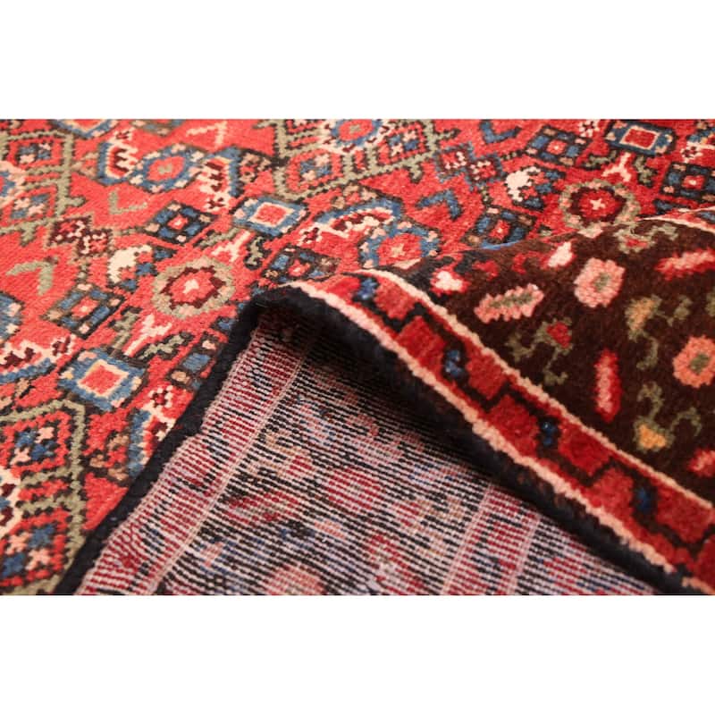 ECARPETGALLERY Hand-knotted Andelz Red Wool Rug - 3'5 x 13'6