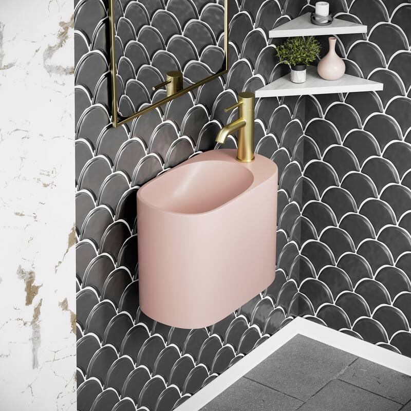 Swiss Madison SM-WS340 Terre 17-13/16" Circular Stone Composite Wall