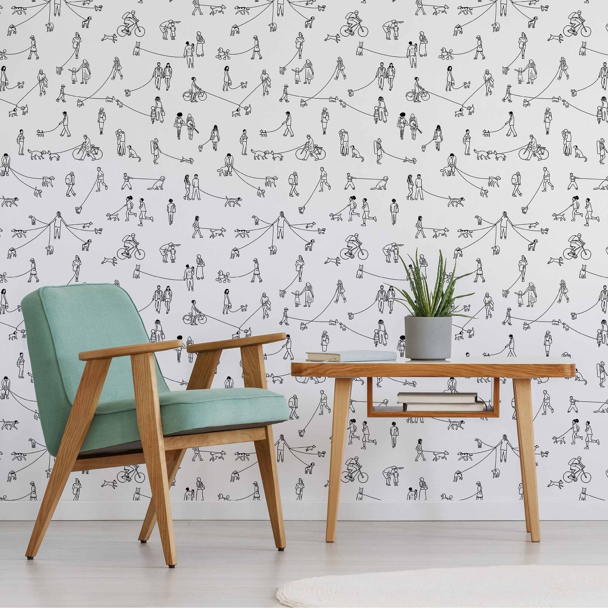 Buy Black And White Geometry NonPVC SelfAdhesive Peel  Stick Vinyl  Wallpaper Roll Online in India at Best Price  Modern WallPaper  Wall Arts   Home Decor  Furniture  Wooden Street Product