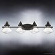 preview thumbnail 6 of 5, Luxury Colonial Bath Vanity Light, 8"H x 33.75"W, with Modern Farmhouse Style, Parisian Bronze, UQL2653 by Urban Ambiance