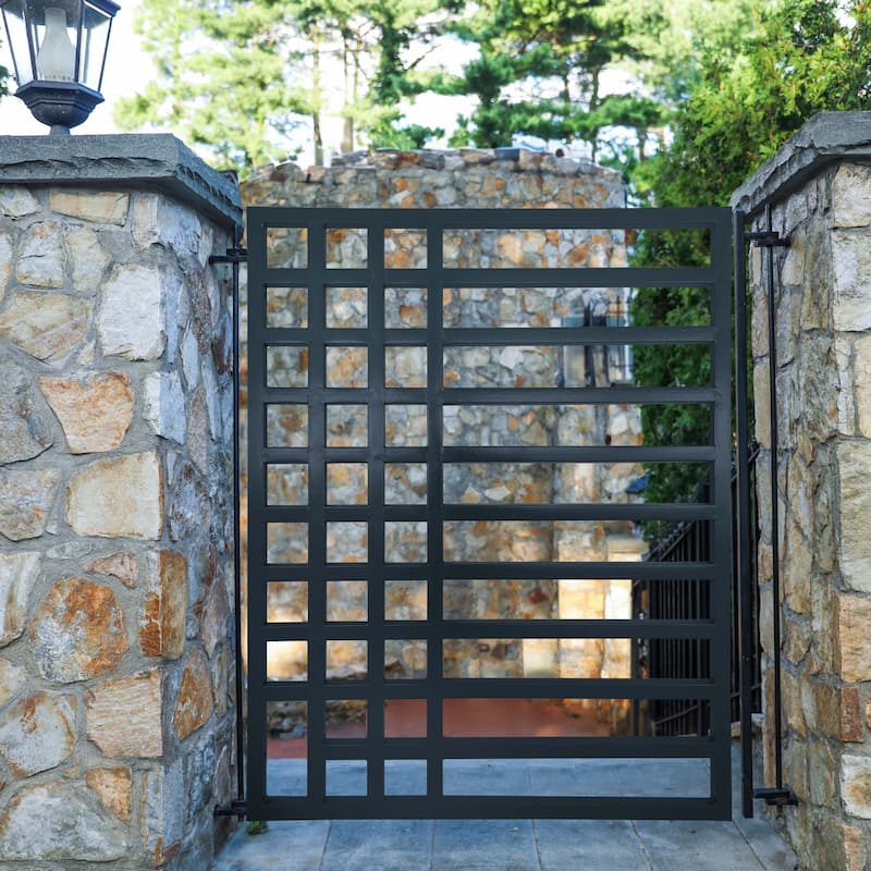 ALEKO Modern Kyiv Style Garden Steel Pedestrian Gate
