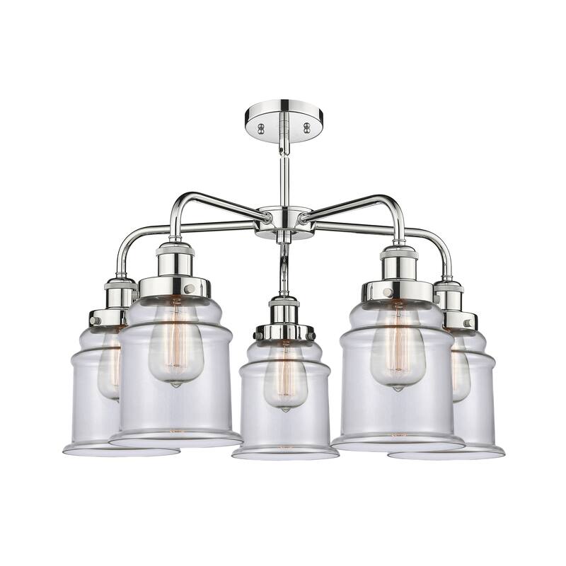 Innovations Lighting Canton - 5 Light 24" Stem Hung Chandelier