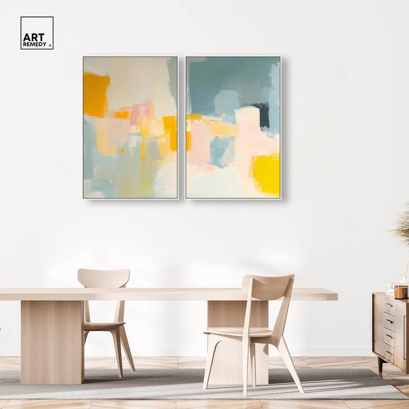Ocean of Suns I Canvas Set of 2 by Art Remedy