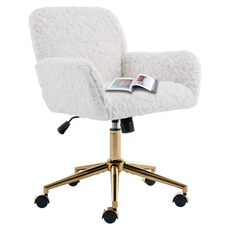 Metal Swivel Home Upholstered Office Chair