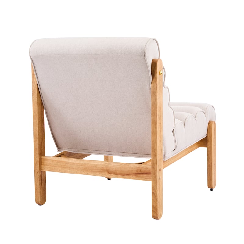 Scott Living - Modern Upholstered Accent Chair with Plush Layered Cushion & Solid Wood Frame - 25.75"W